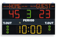 Multisport scoreboard with programmable team-names - Electronic scoreboard
